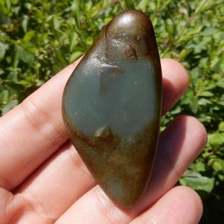 方言和田玉收藏标本级金鹿皮天蓝色蓝玉籽料原石玩料包邮特惠w